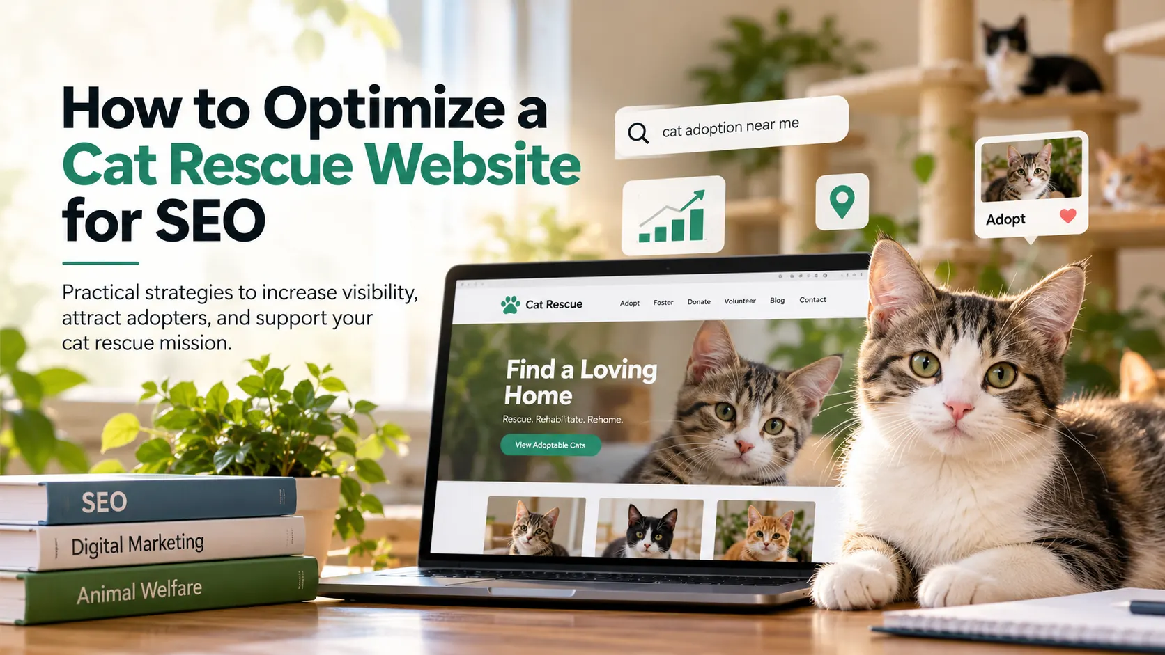 How to Optimize a Cat Rescue Website for SEO